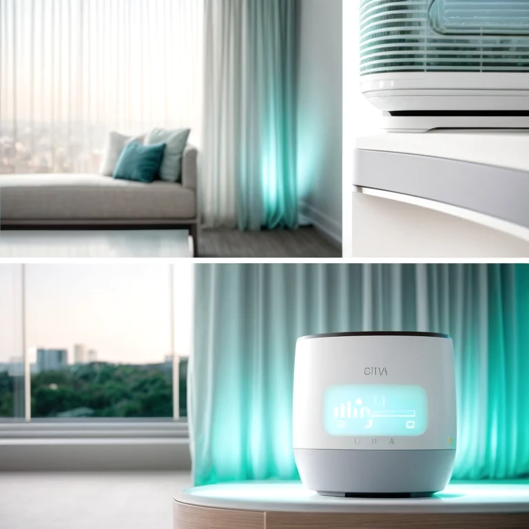 AIFreshHome AI Luftkühlgerät in modernem Wohnzimmer