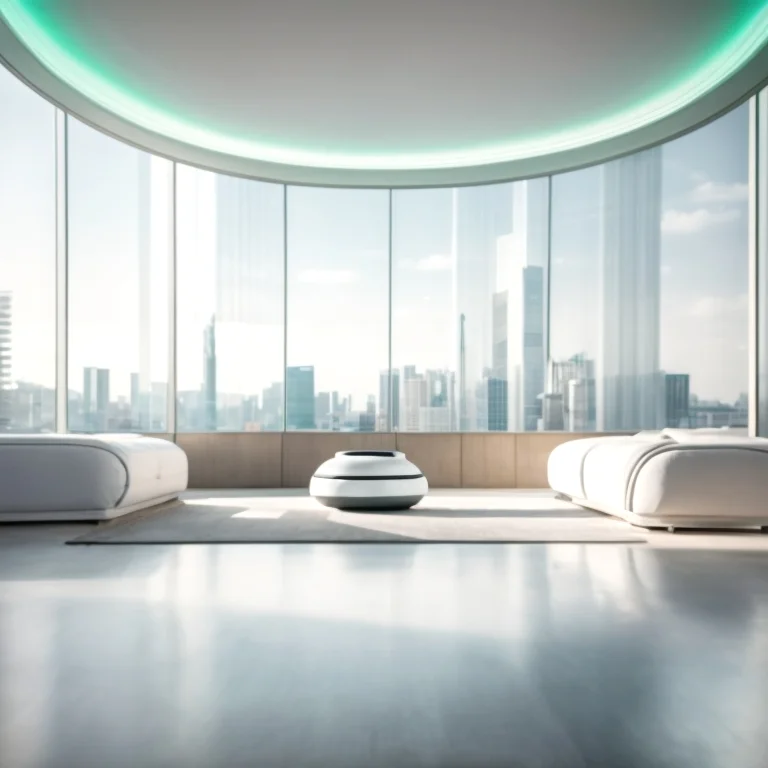 AI-optimiertes Lüftungsgerät in Wohnraum