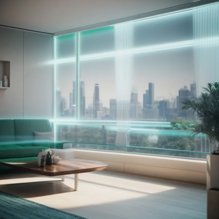 AI-optimiertes Lüftungsgerät in Wohnraum